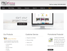 Tablet Screenshot of proformaorderdesk.com